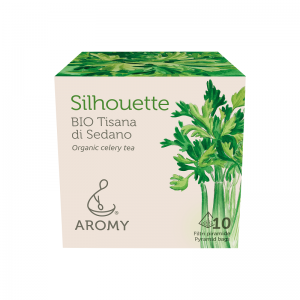 Tisana di sedano biologico SILHOUETTE Aromy fronte