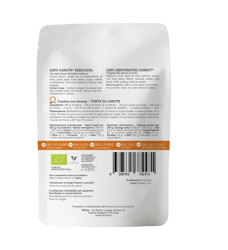 Organic Dehydrated Carrot - Image 2